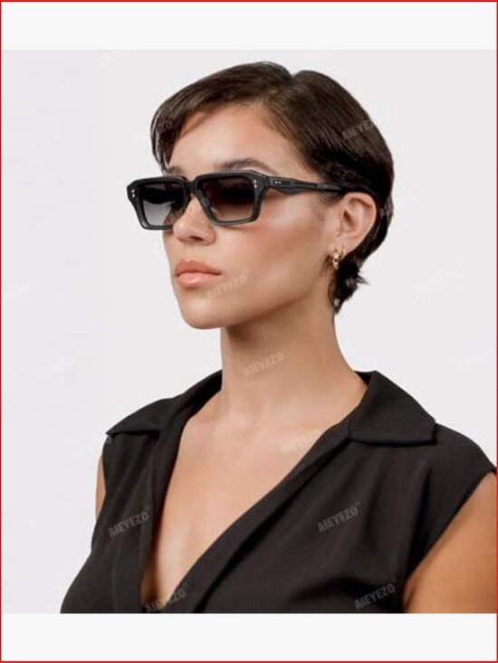 Rectangular Sunglasses UV400 Protection 90\'s Retro Designer Shades main image 6